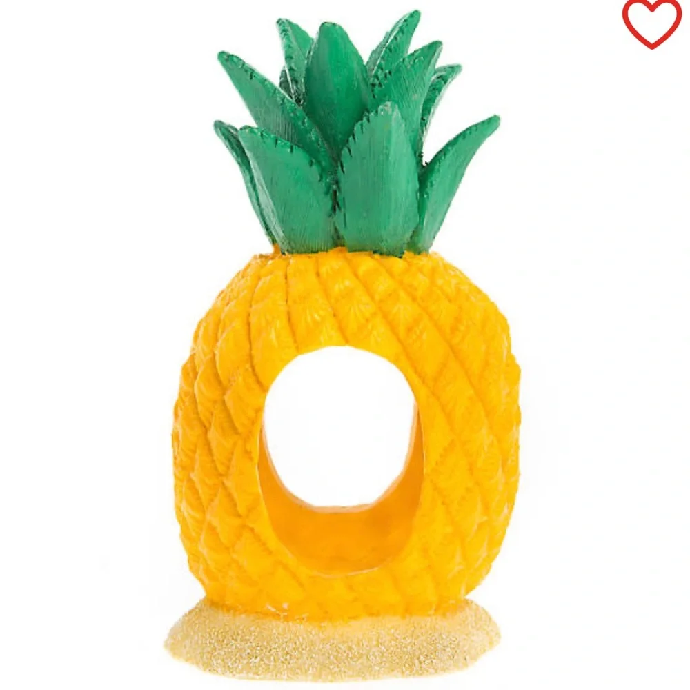 🍍Top Fin Pineapple Swim Thru Aquarium Ornament🐠